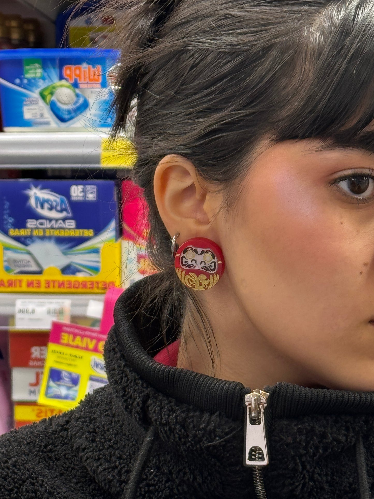 DARUMA ROJO │ pendientes