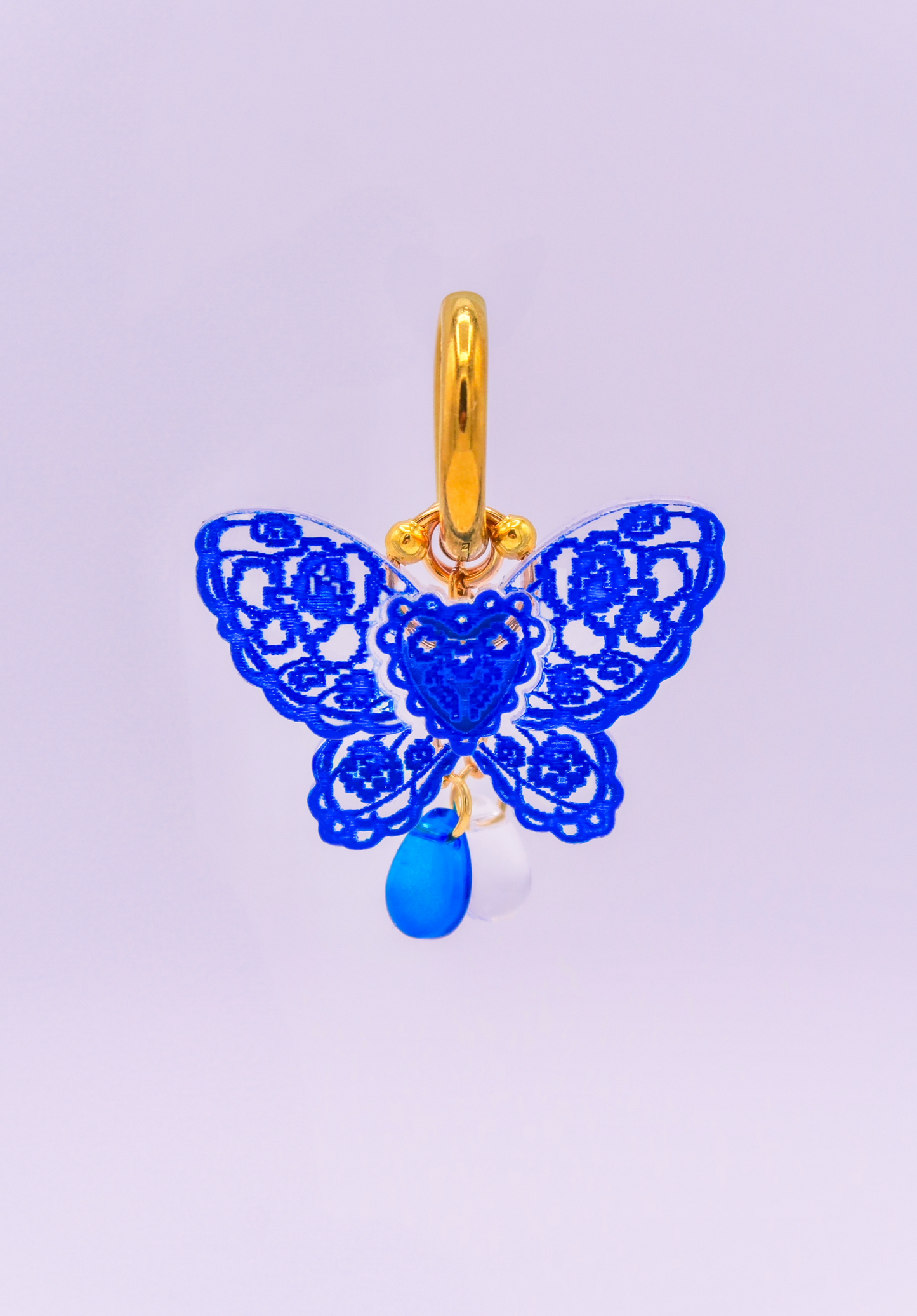 ENCAJE AZUL │ pendientes