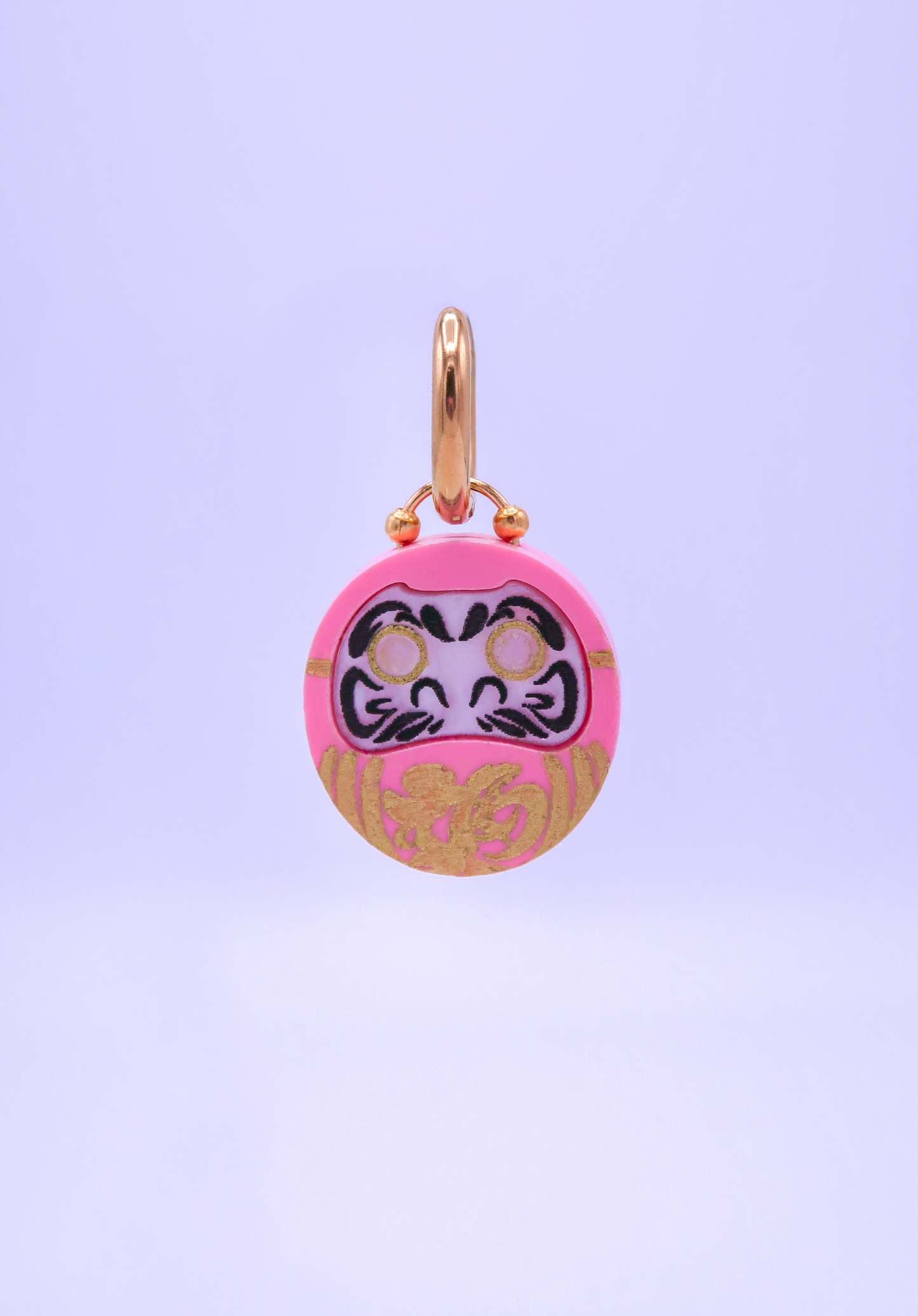 DARUMA ROSA │ pendientes