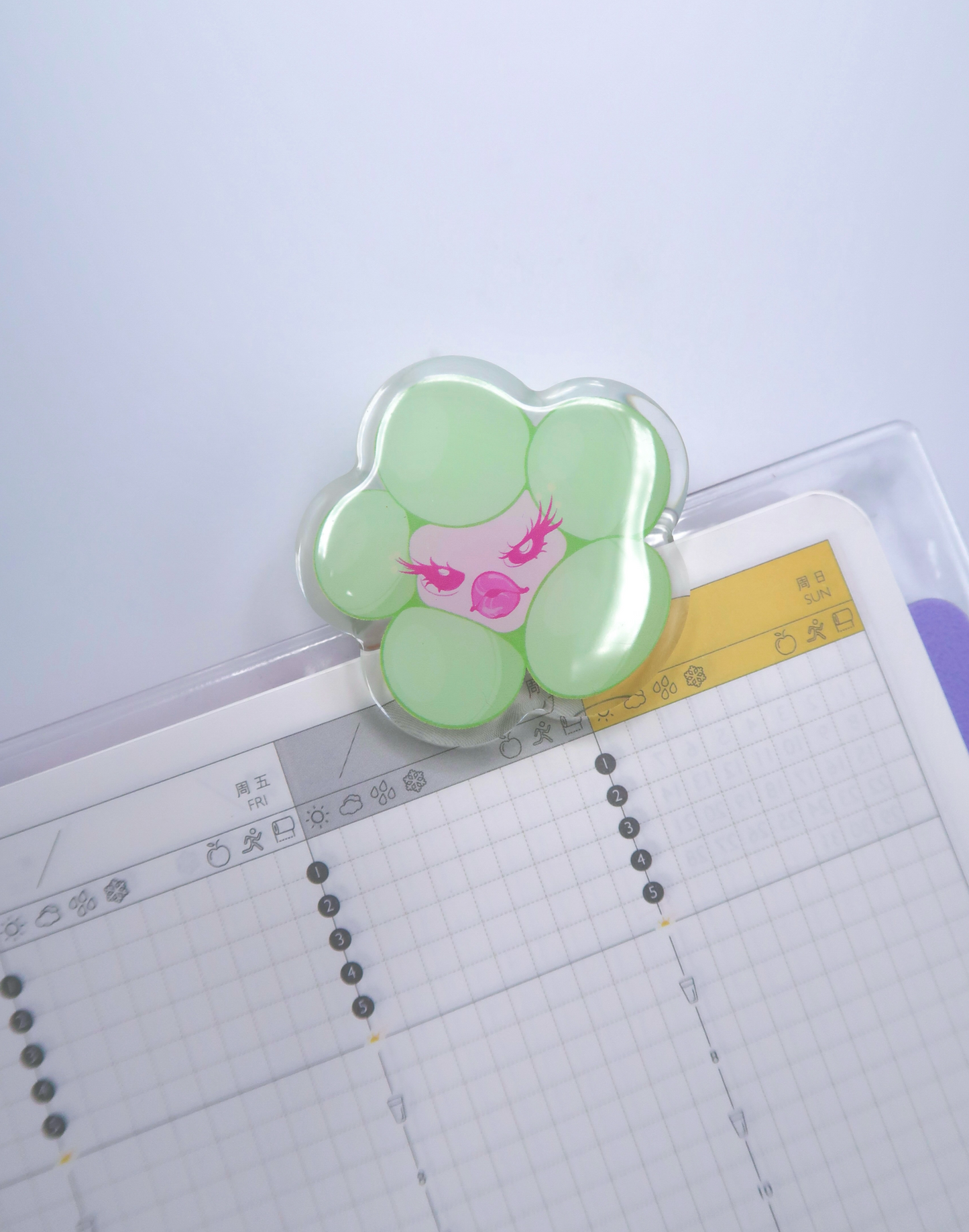 NOT FRÁGIL VERDE │ pinza