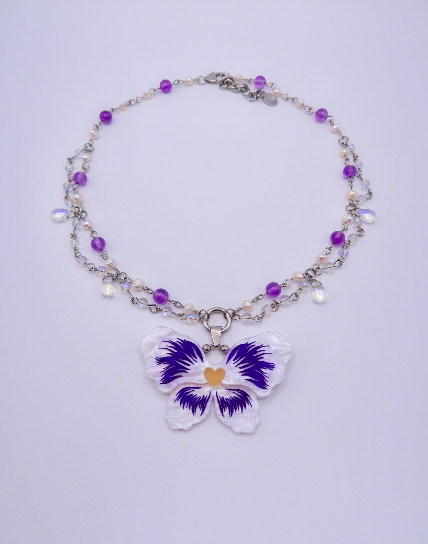 PENSAMIENTO BLANCO BBY │ collar