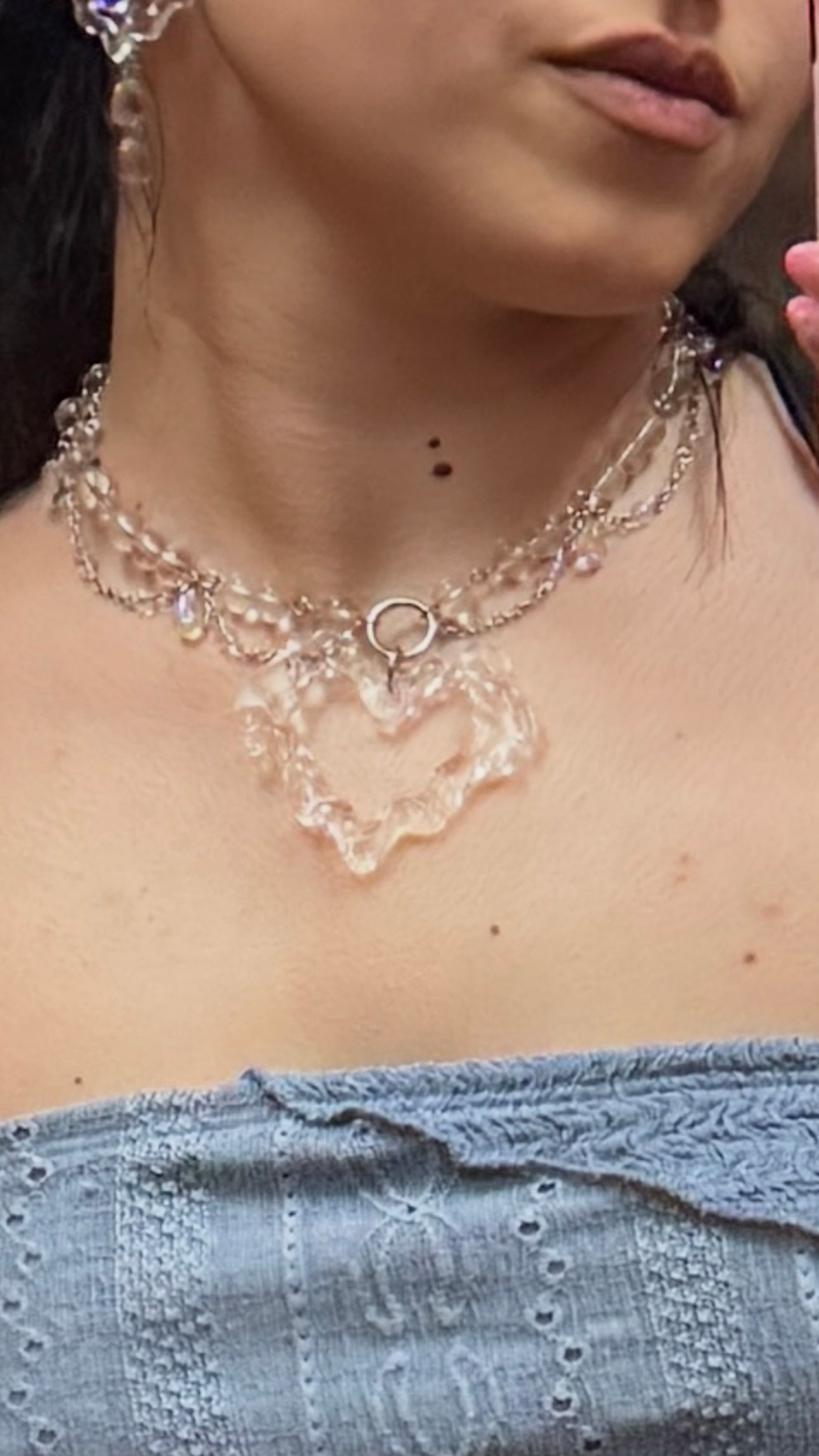 SILVERMIST TRANSPARENTE│collar