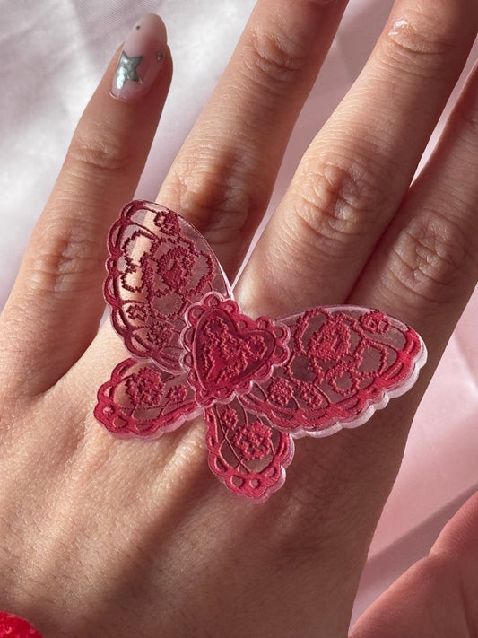 ENCAJE ROJO │ anillo