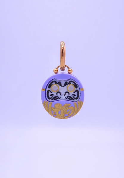 DARUMA LILA │ pendientes