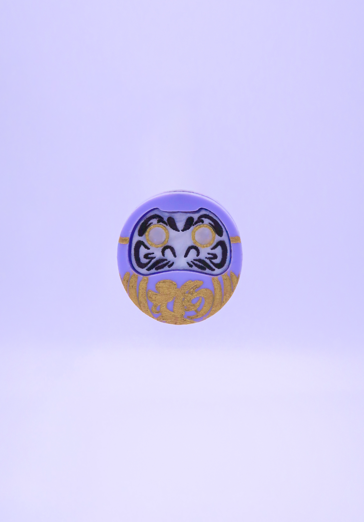 DARUMA LILA │ pendientes