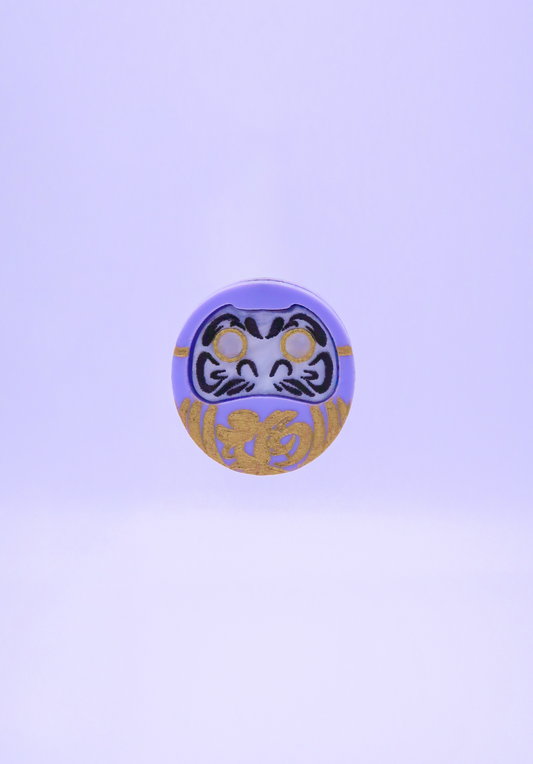 DARUMA LILA │ pendientes