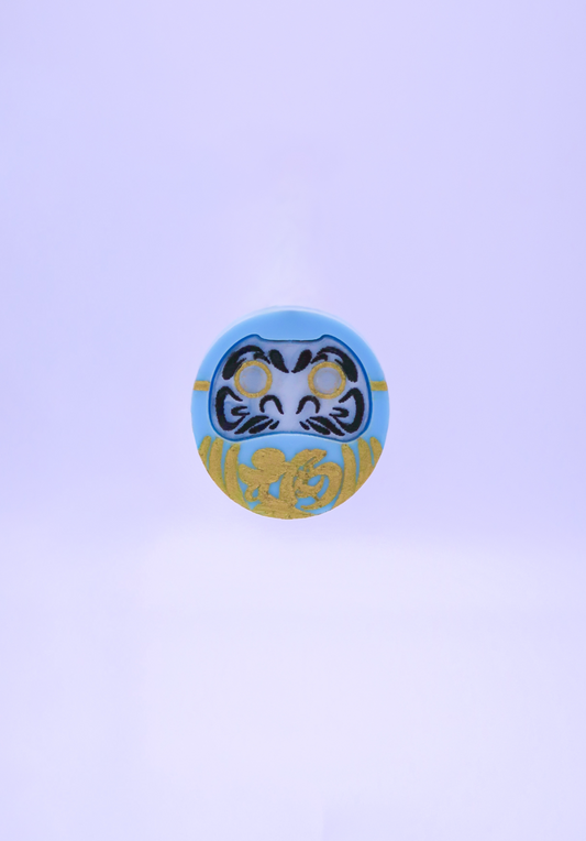 DARUMA AZUL │ pendientes