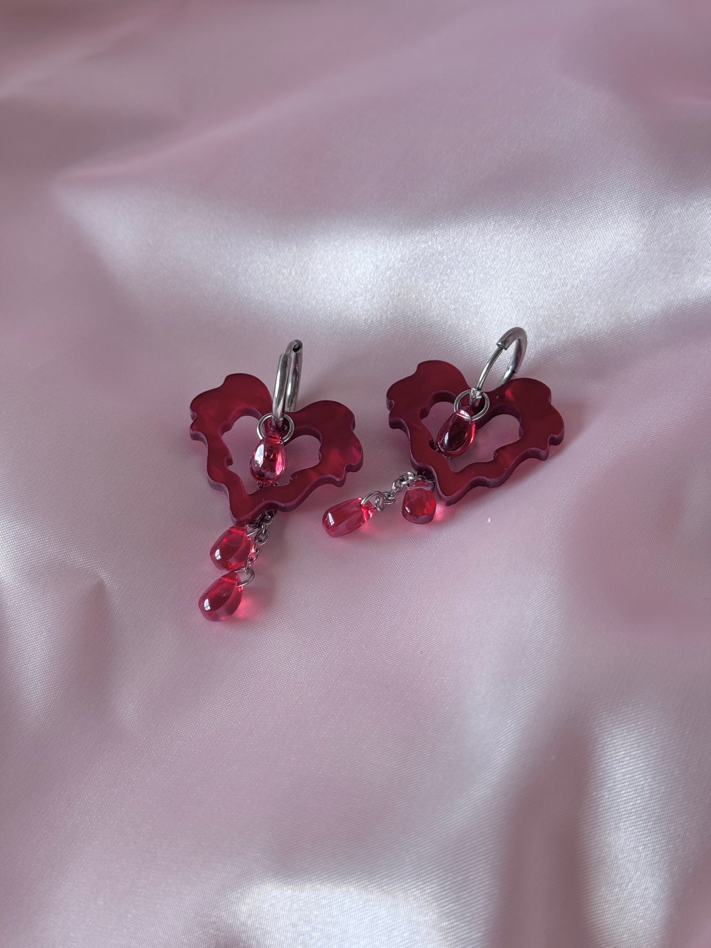 SILVERMIST ROJOS│pendientes